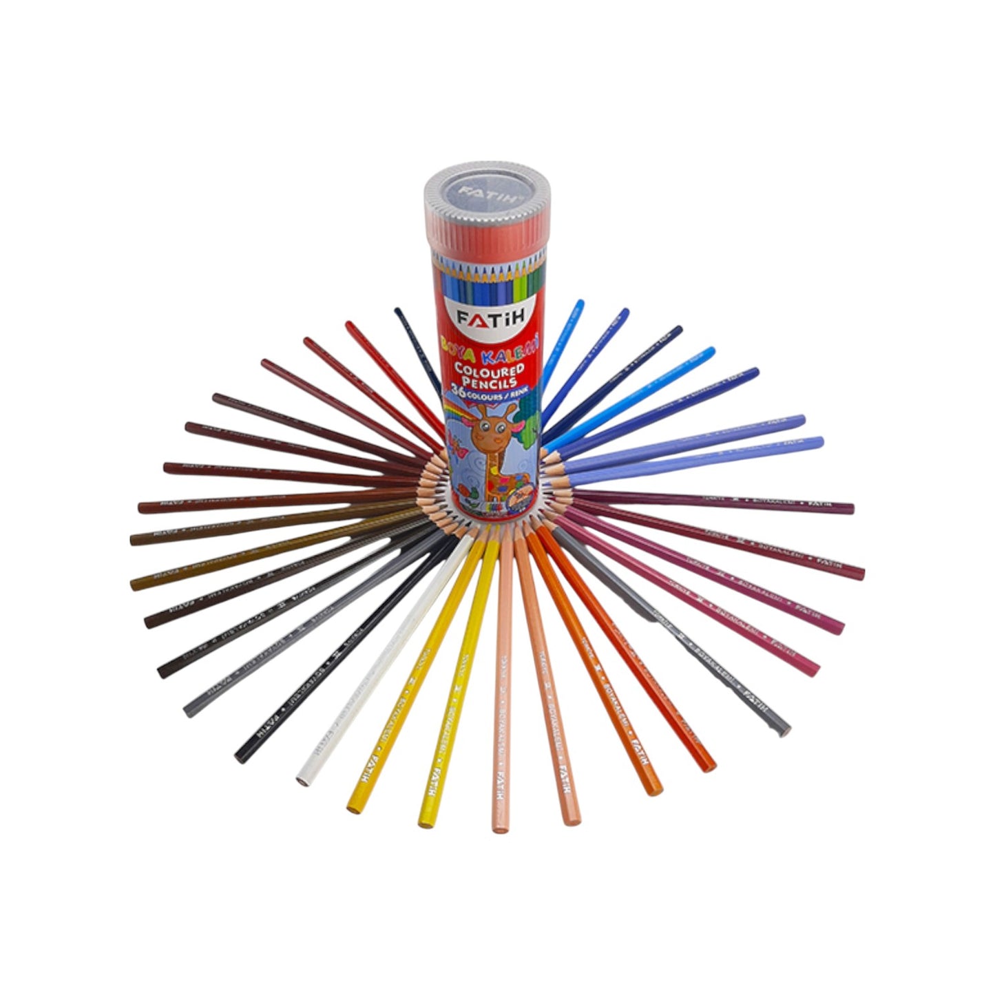 Fatih 33190 long color Pencil in a Jar – Set of 36 colors