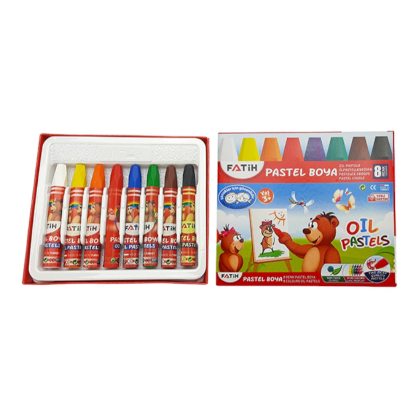 Fatih 34008 Oil Pastels – Set of 8 Colors