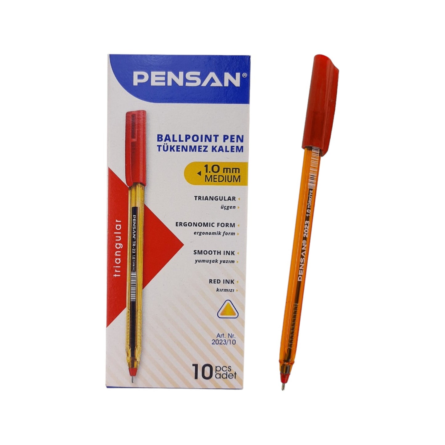 Pensan 2023 1.0 mm. Ballpoint Pen – Pack of 10