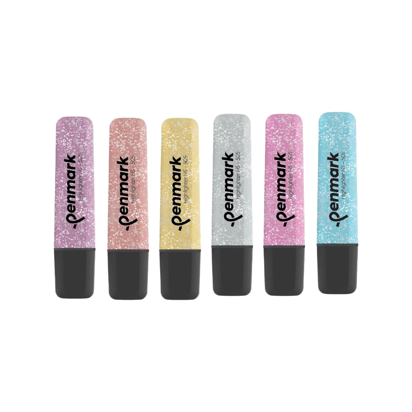 Penmark Highlighter Pen 6 Glitter Mixed Color