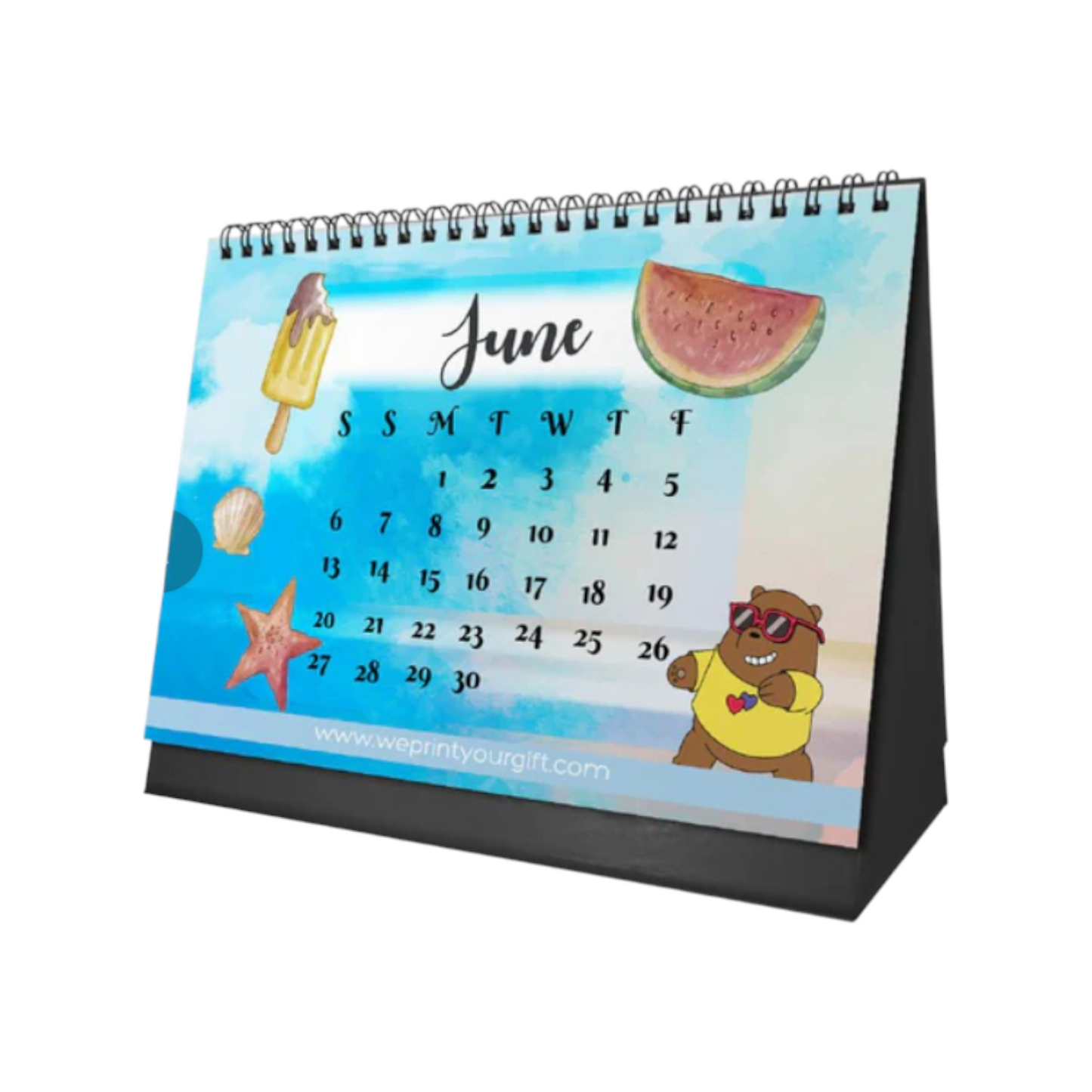 Office Desk Calendar 2026 Cute Bears