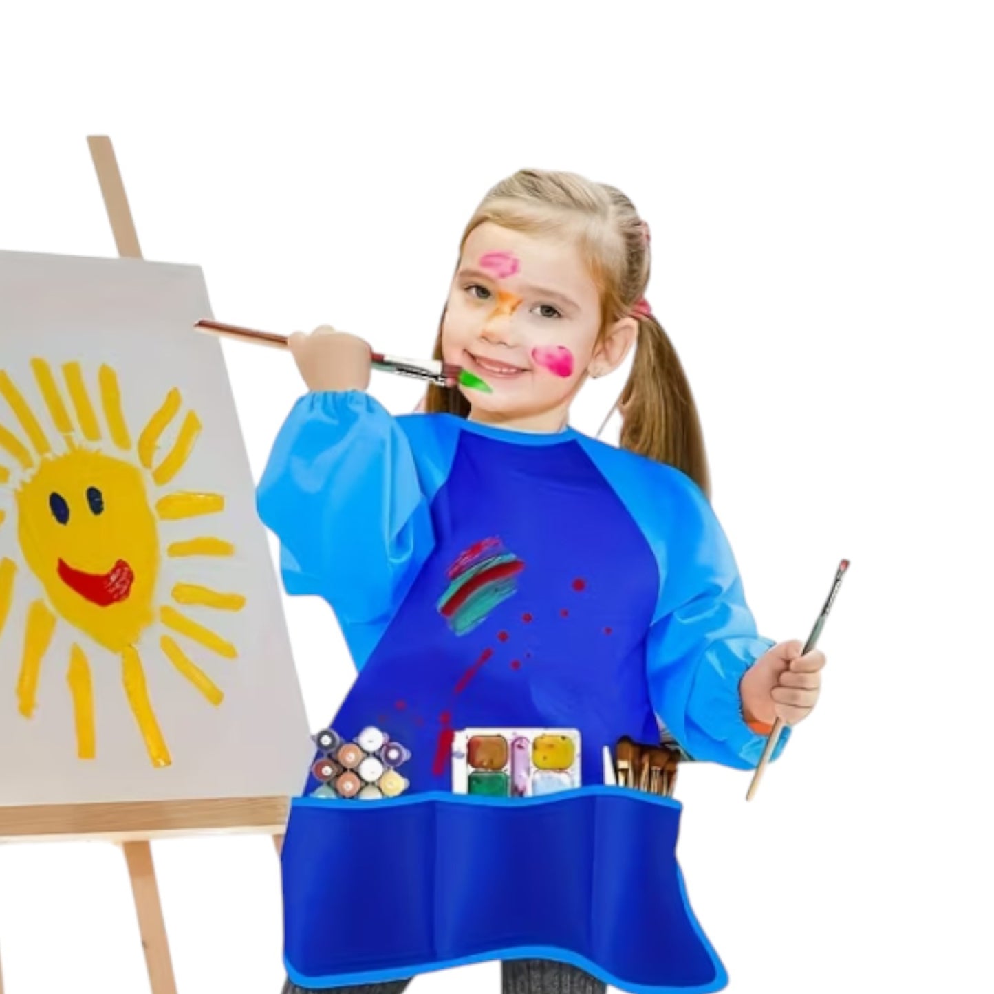Kids Art Smocks Painting Apron for Children Waterproof