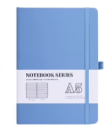 80 Sheets A 5 Business Notebook Hardcover Notepads - Baby Blue