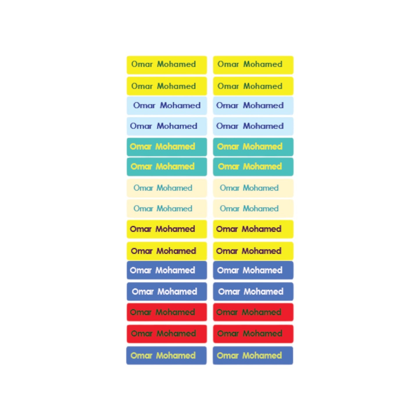 Dino Name Tag Name Tag Stickers