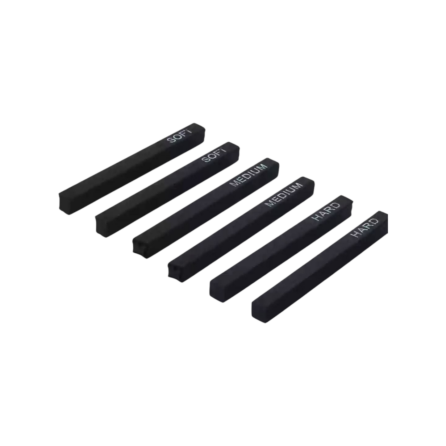 6Pcs Sketch Square Bars Carbon Suit Black Charcoal