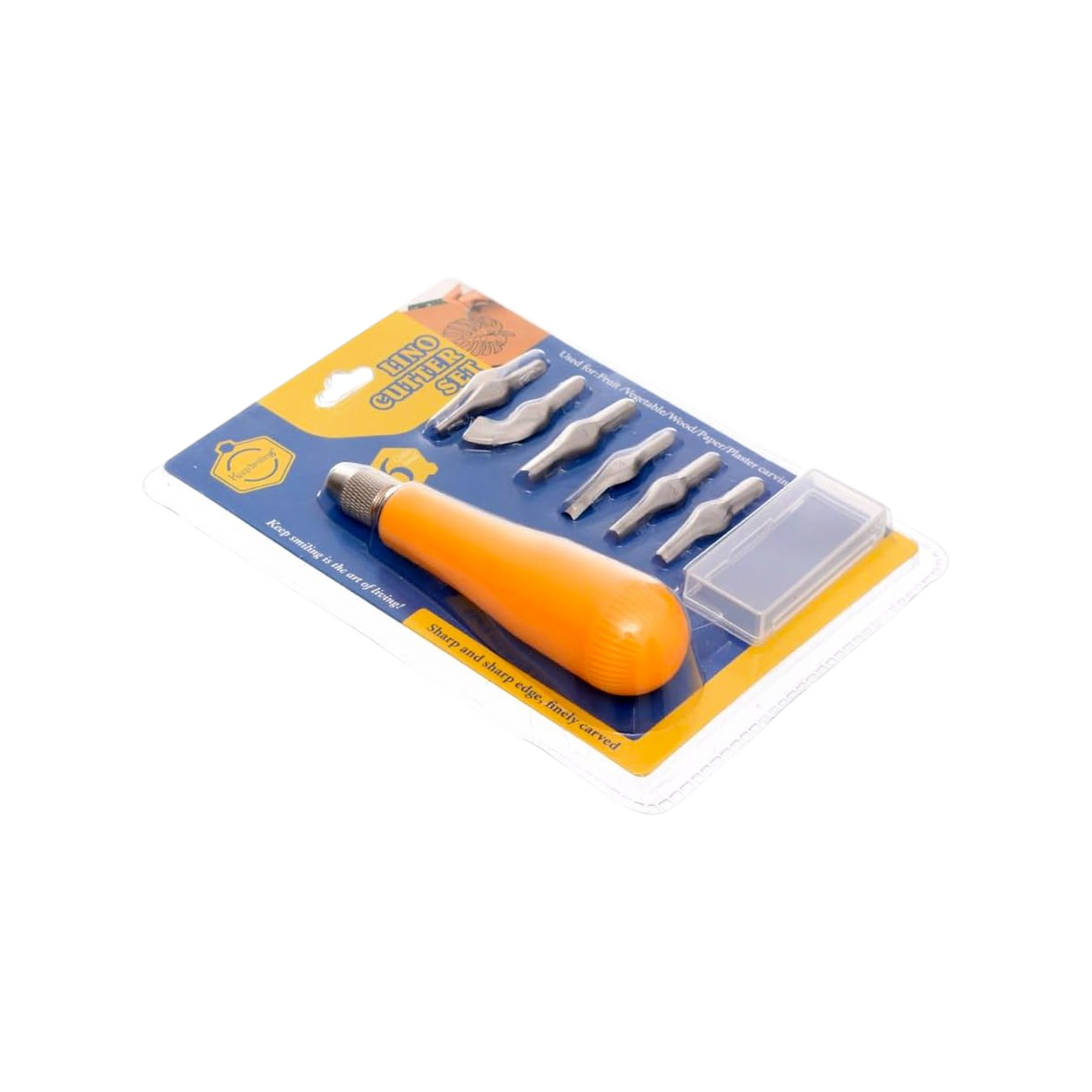 Keep Smiling E0500 Lino Cutter Set , Finally Carved Set Of 6 Cutter Head -