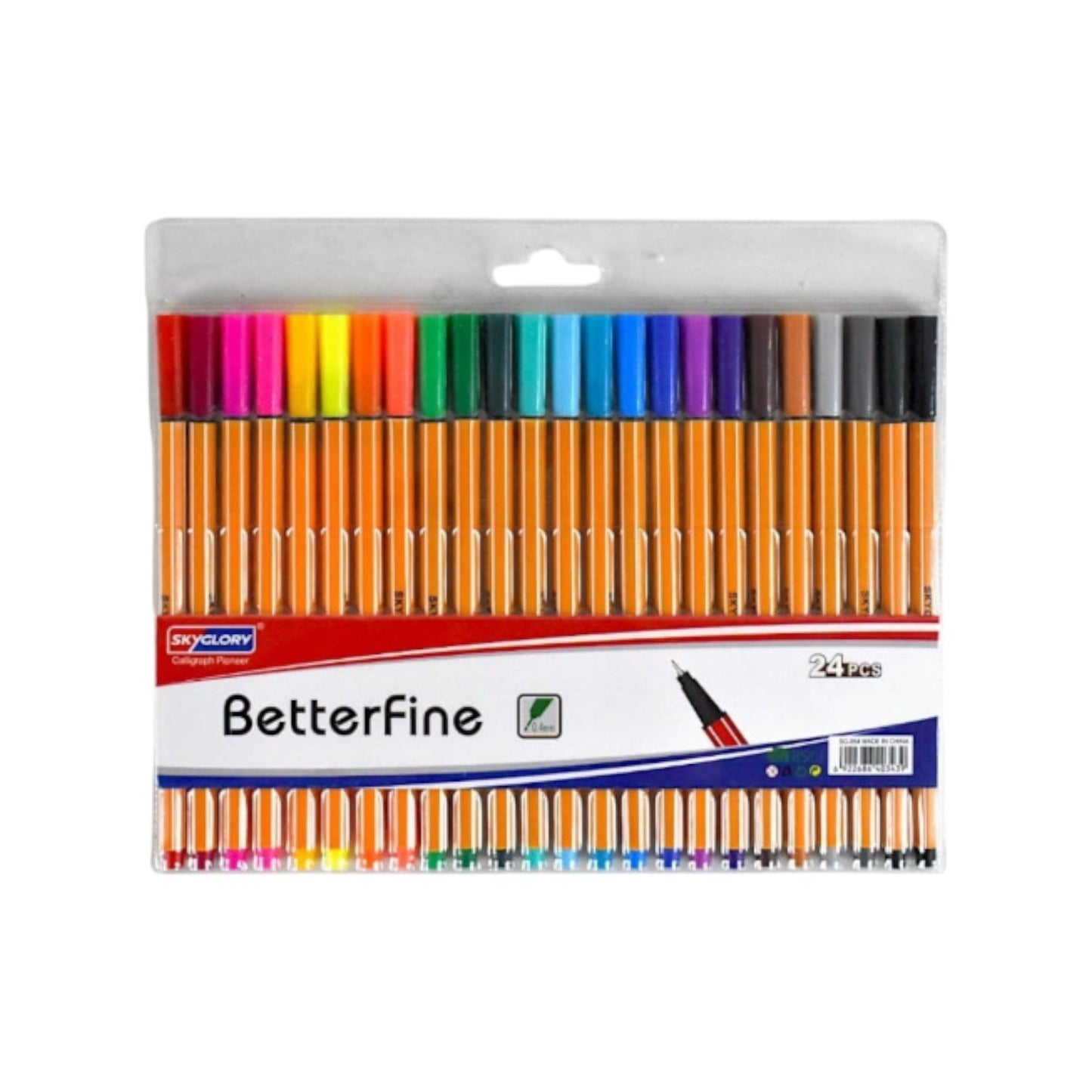 Sky Glory Colors 0.4mm Water-Resistant Fineliner Pens Set