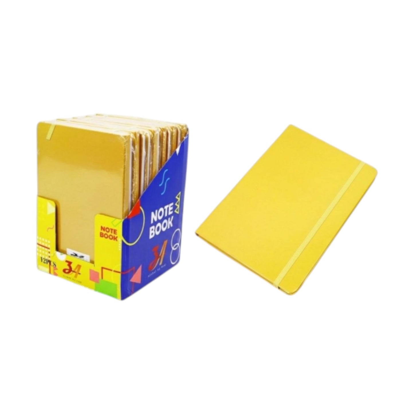 80 Sheets - A5 Hardcover Elastic Notebook Leather Cover