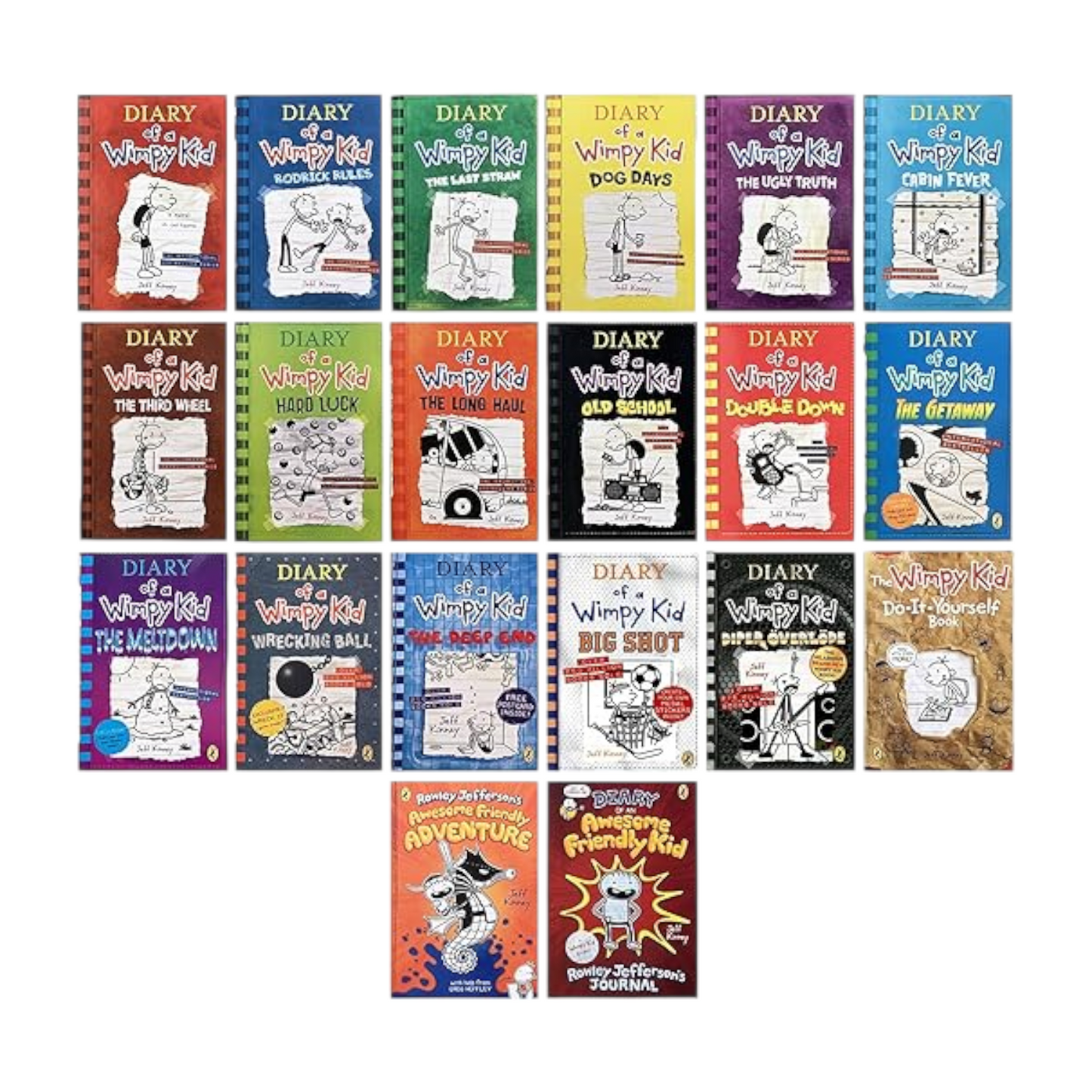 Diary of a Wimpy Kid Book Series - 1-19 Jeff Kinney