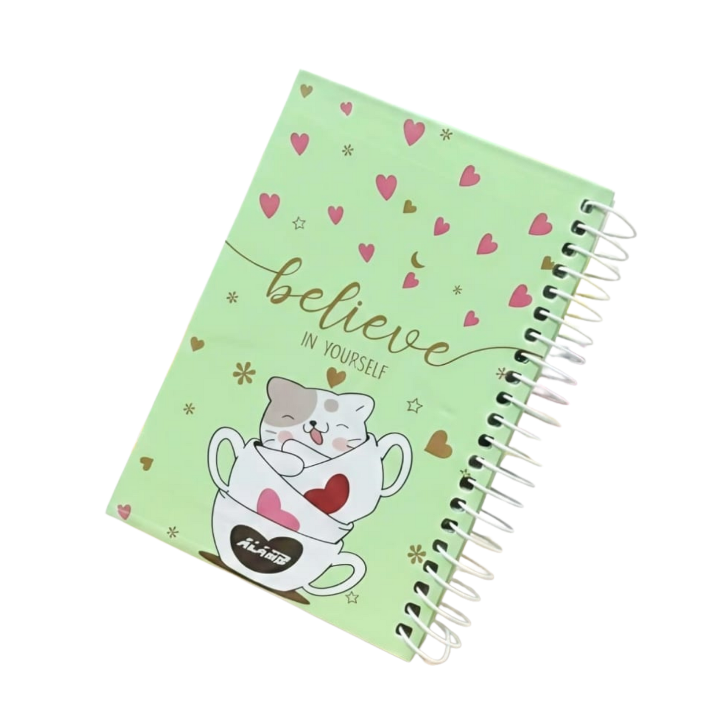 100 - 160 - 200 Sheet A5 Hard Cover Wired Notebook- Pestage Believe
