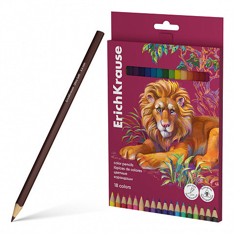 Eric Krause Erasable Colored Pencils Set 12 Colors Triangular 3.3 mm