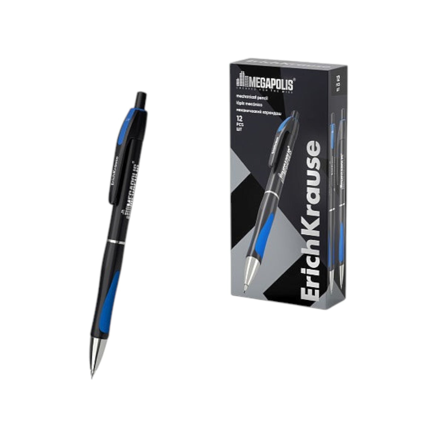 Mechanical pencil Erich Krause MEGAPOLIS Concept 0.9 mm, НВ- 1 pen