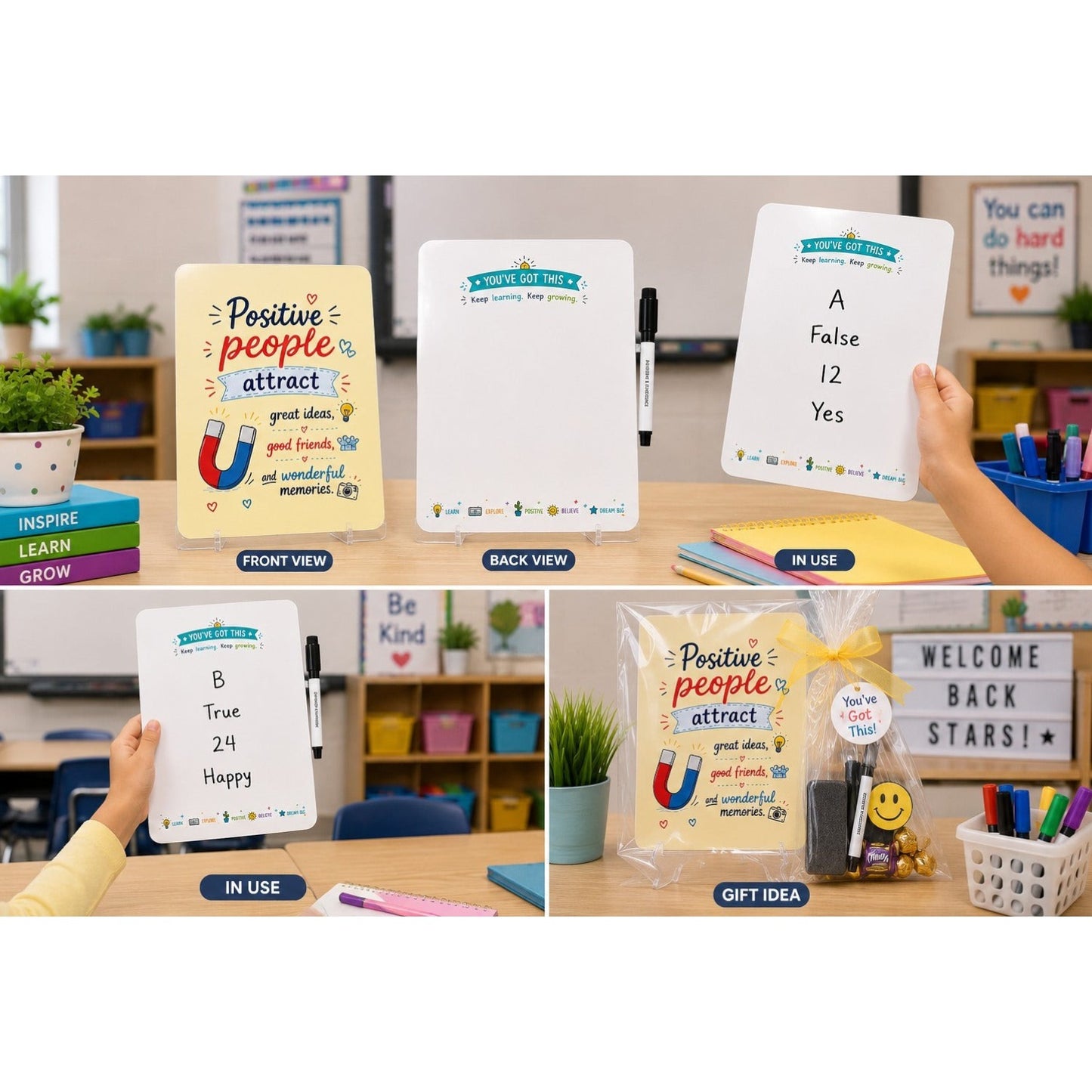 Positive People Dry-Erase Response Board | Laminated Student Gift | Reusable Classroom Resource 2