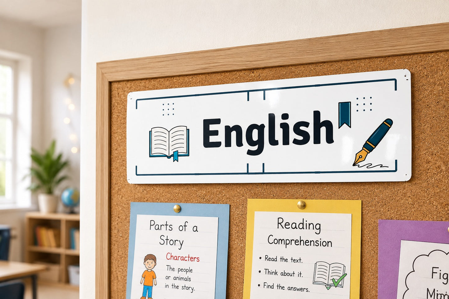 Premium Classroom Subject Labels Set of 8