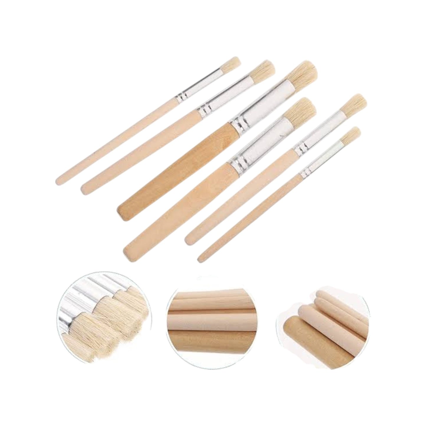 6-Piece Precision Paint Brush Set