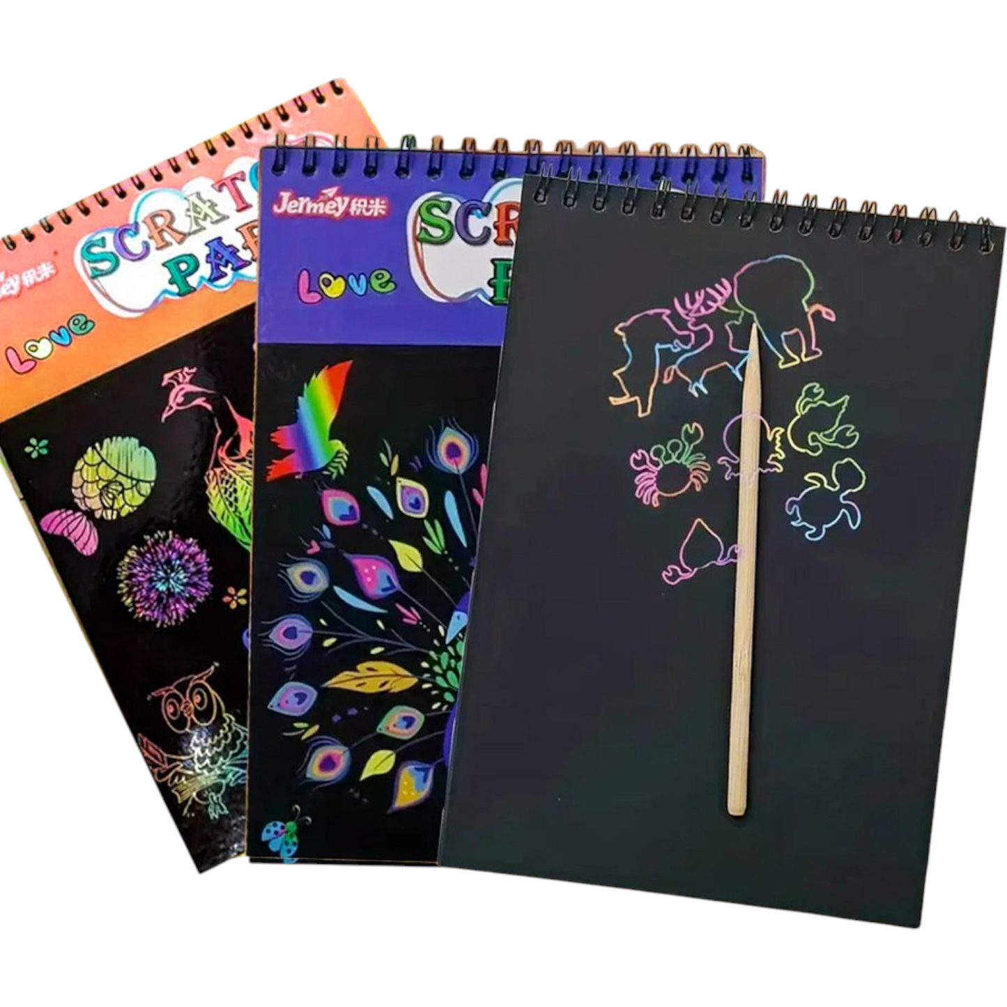 A4 High Quality Black Scratch Paper
