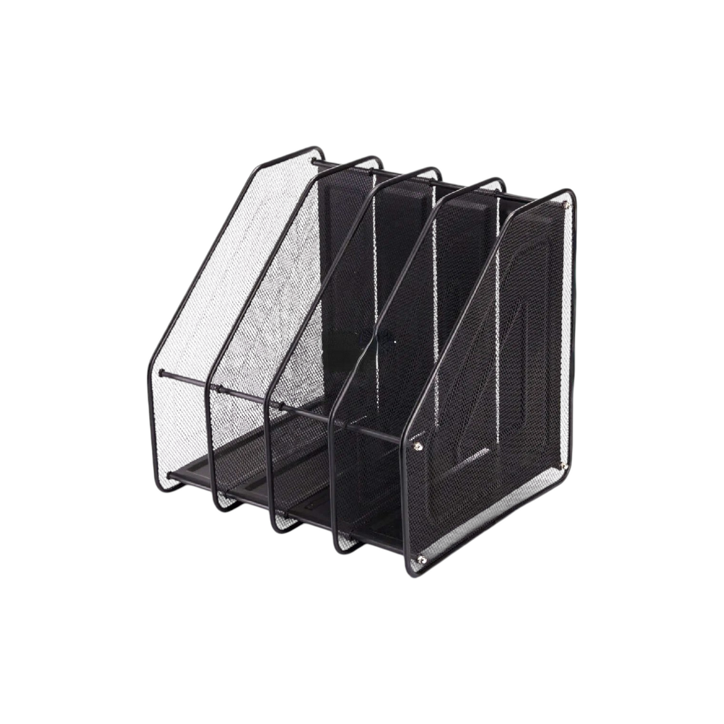 4 Layer Metal File Frame Black Multi- Office Desk Organizer