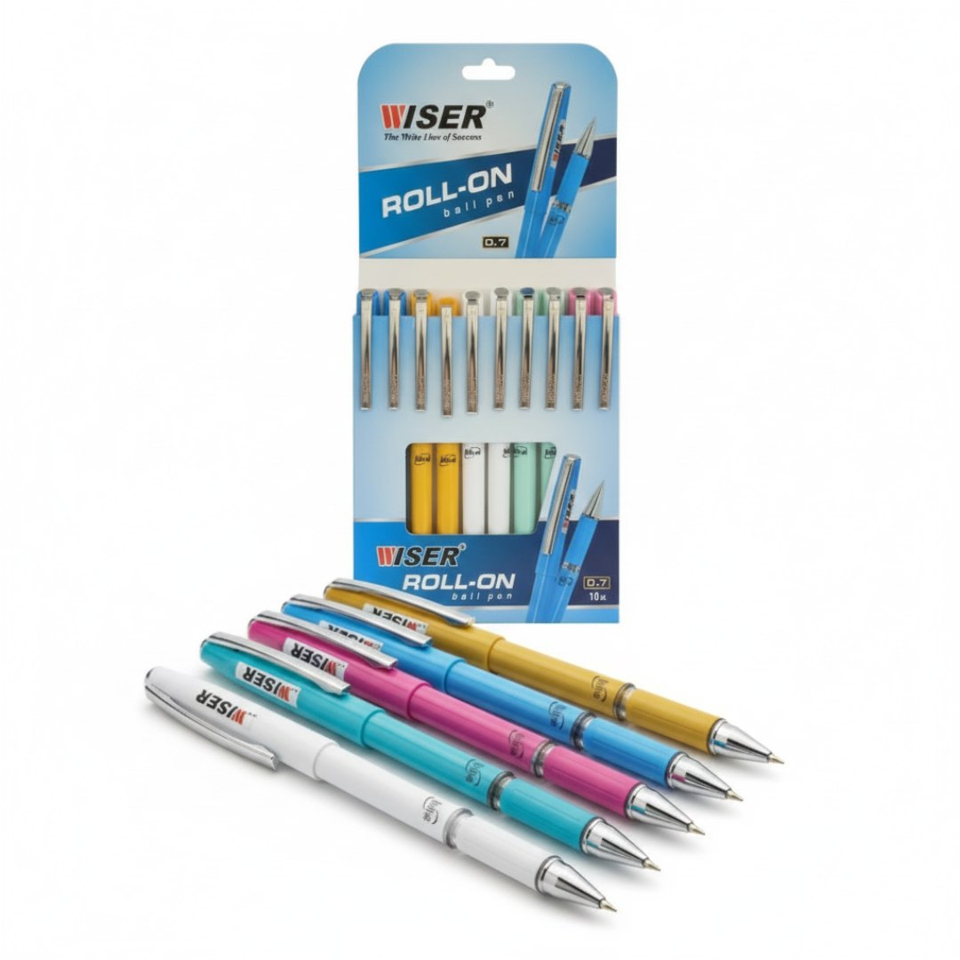 Wiser ROLL ON pen set of 10 pens -BLUE