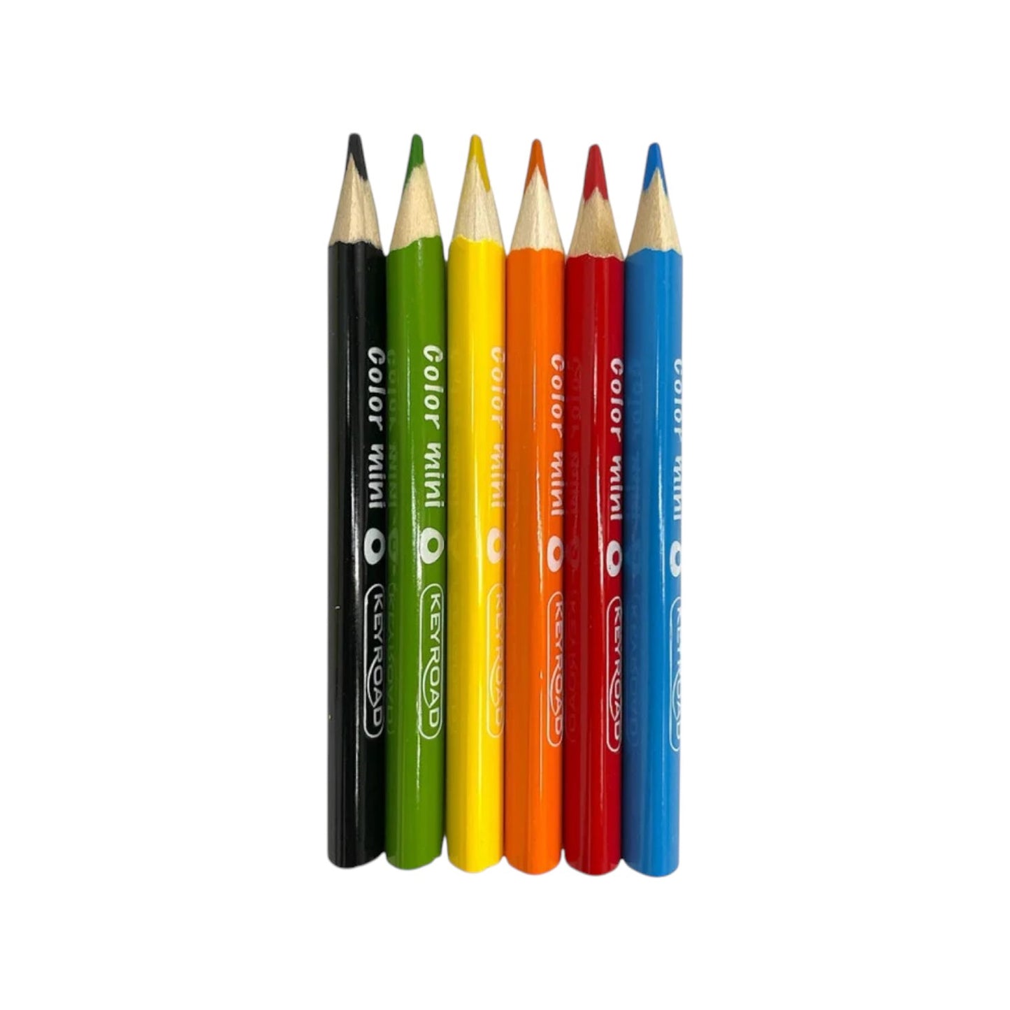 Wooden Pencils Medical triangle 6 colors short Keyroad Model KR971283