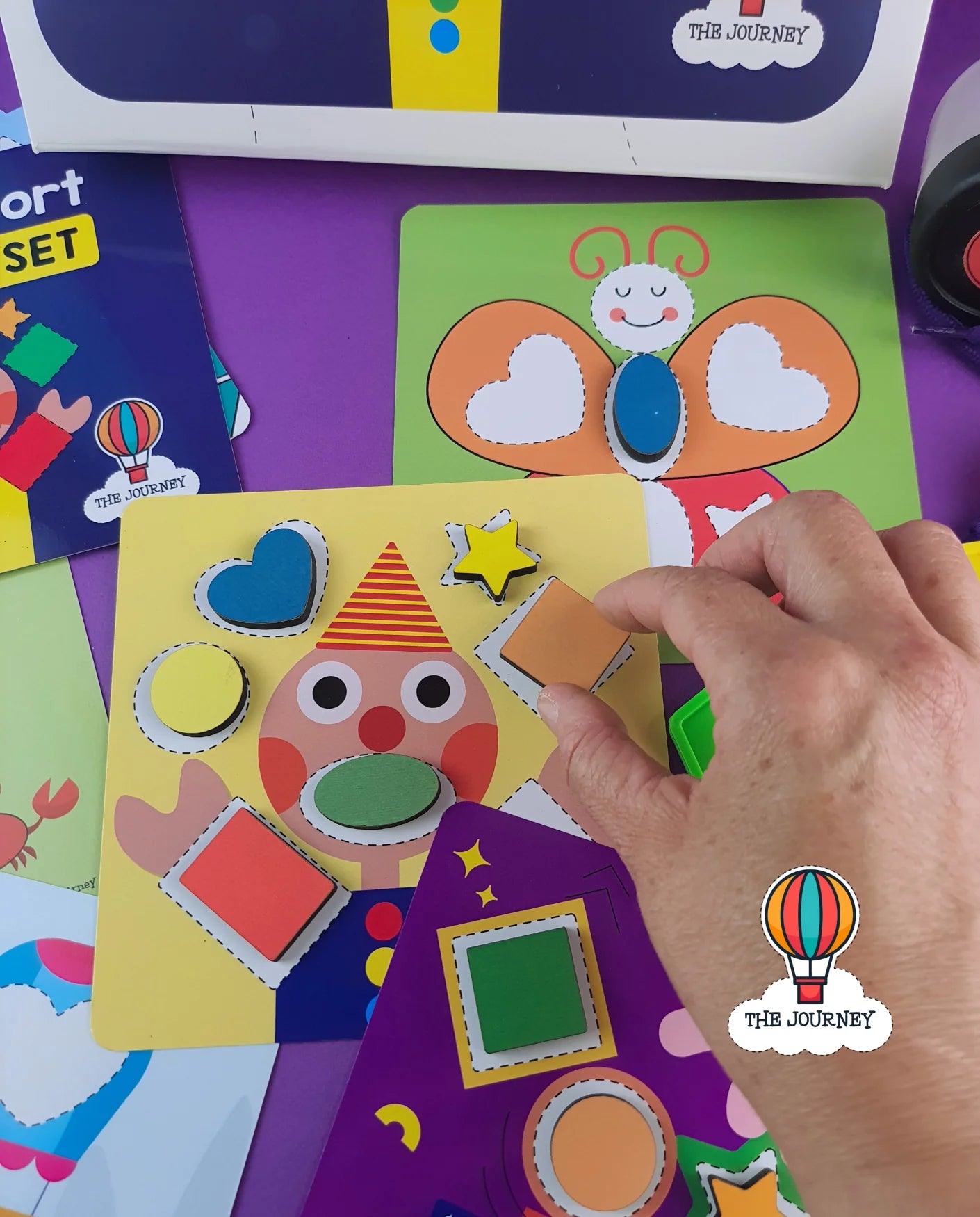 Shape Sort & Play Set (with Shape Flashcards)