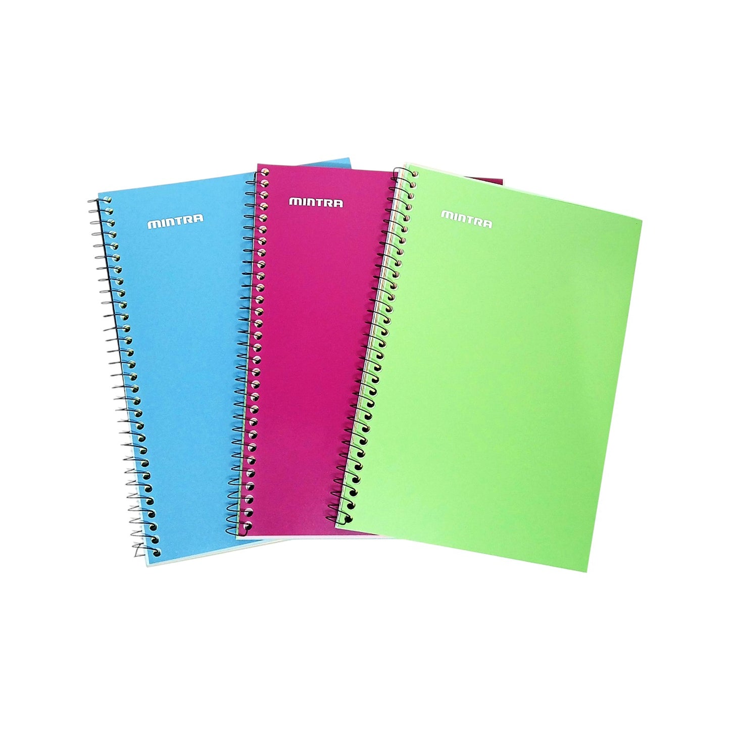 Notebook Spiral Lined Colored Paper 100-Sheets