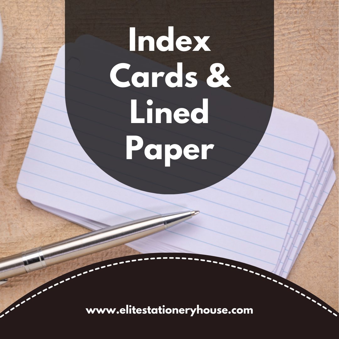Small Collection Index Index Cards & Lined Paper – Elite Stationery House
