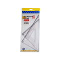 Set of 2 Plastic Triangles 26 cm in Transparent Color, Dimensions 30 * 10 * 5 cm