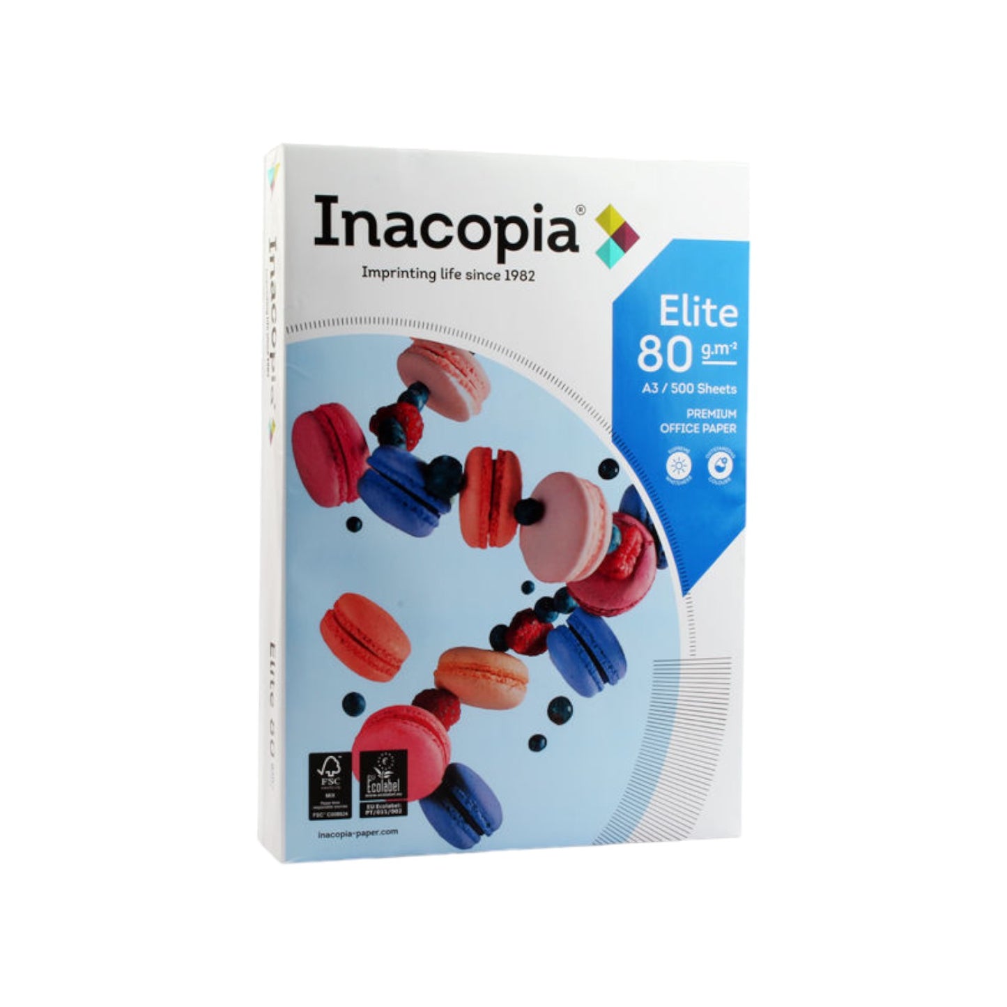 500 Sheets  Copy Paper Pack A3 80 gm - Inacopia Elite