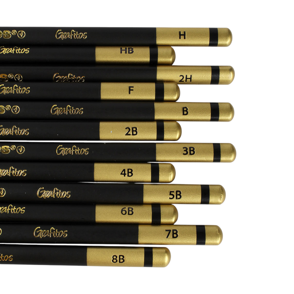 Pencil set 12 pieces + metal box Kores Model 92162