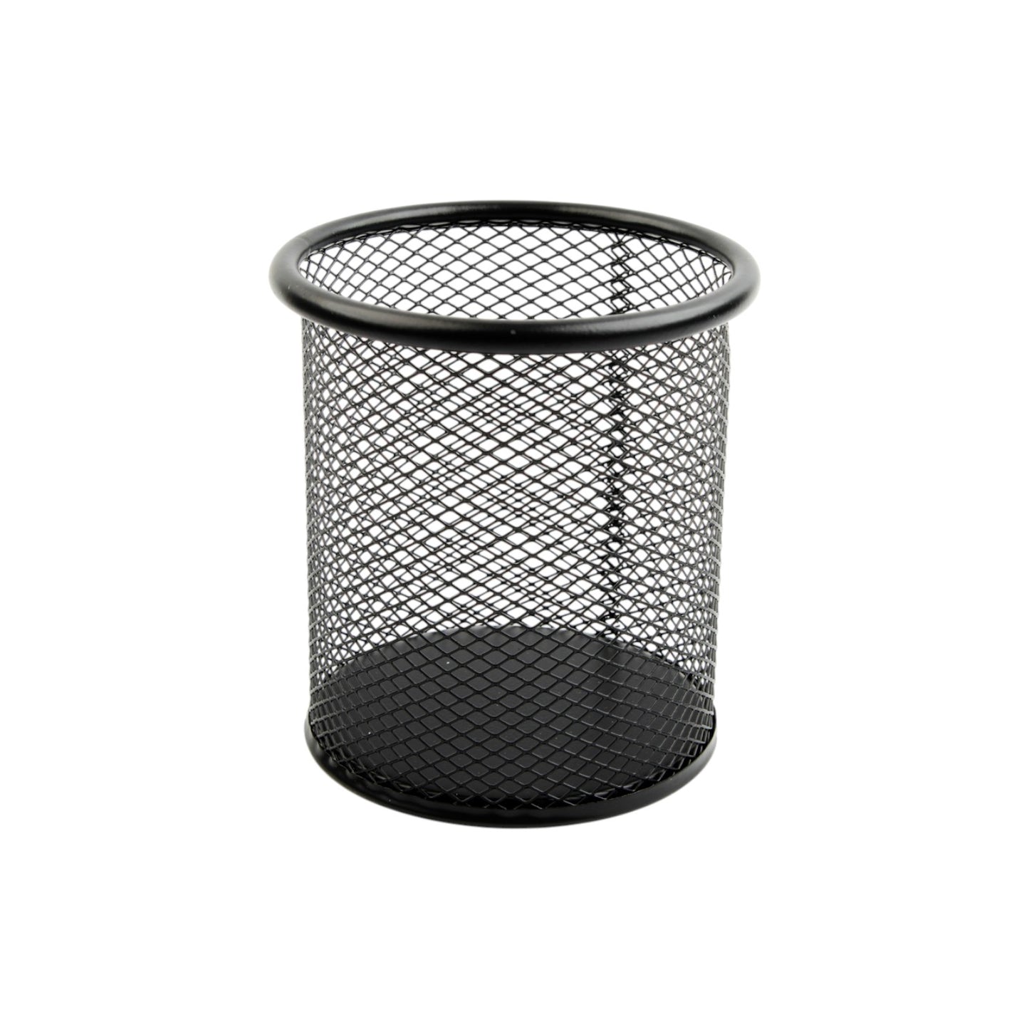 Simba Round Mesh Metal Pen Holder Black