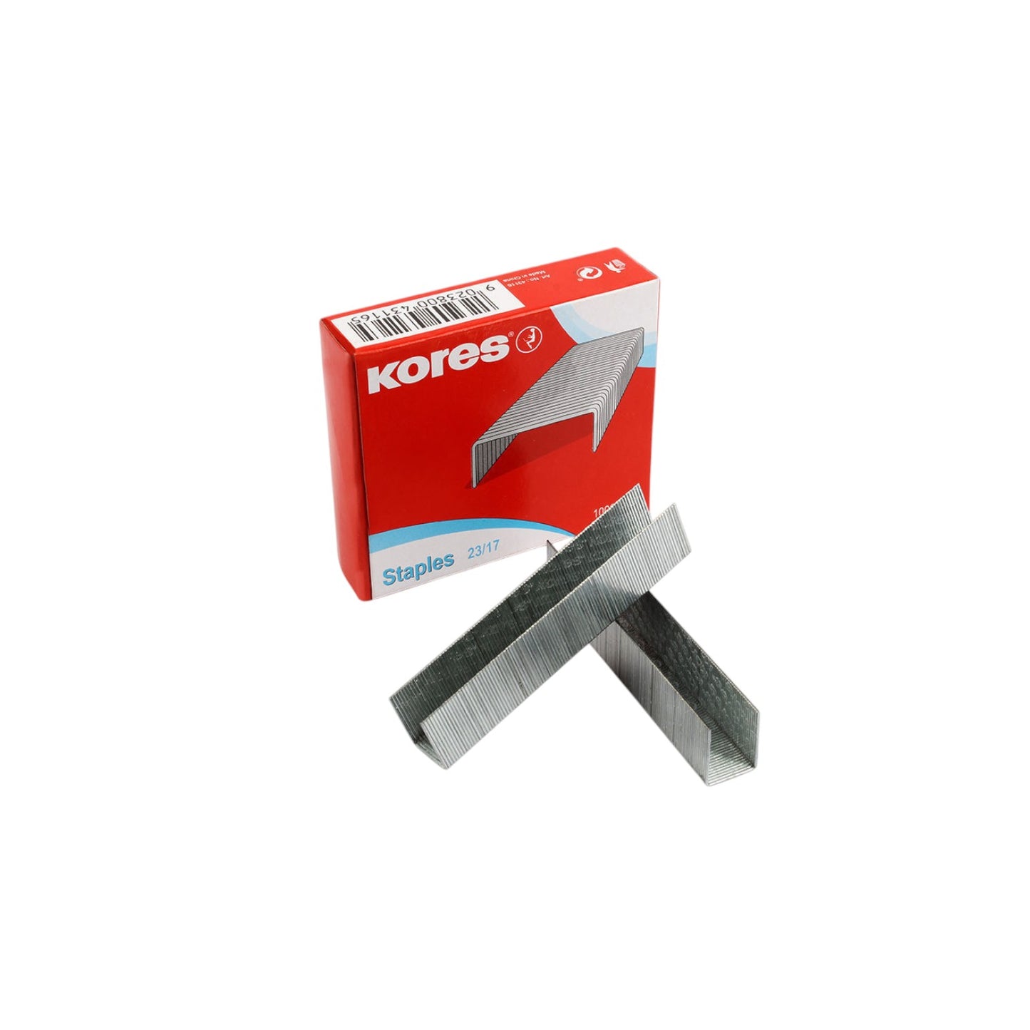 Kores Stainless Steel Staples, 23/17, 1000 pcs  model 43116