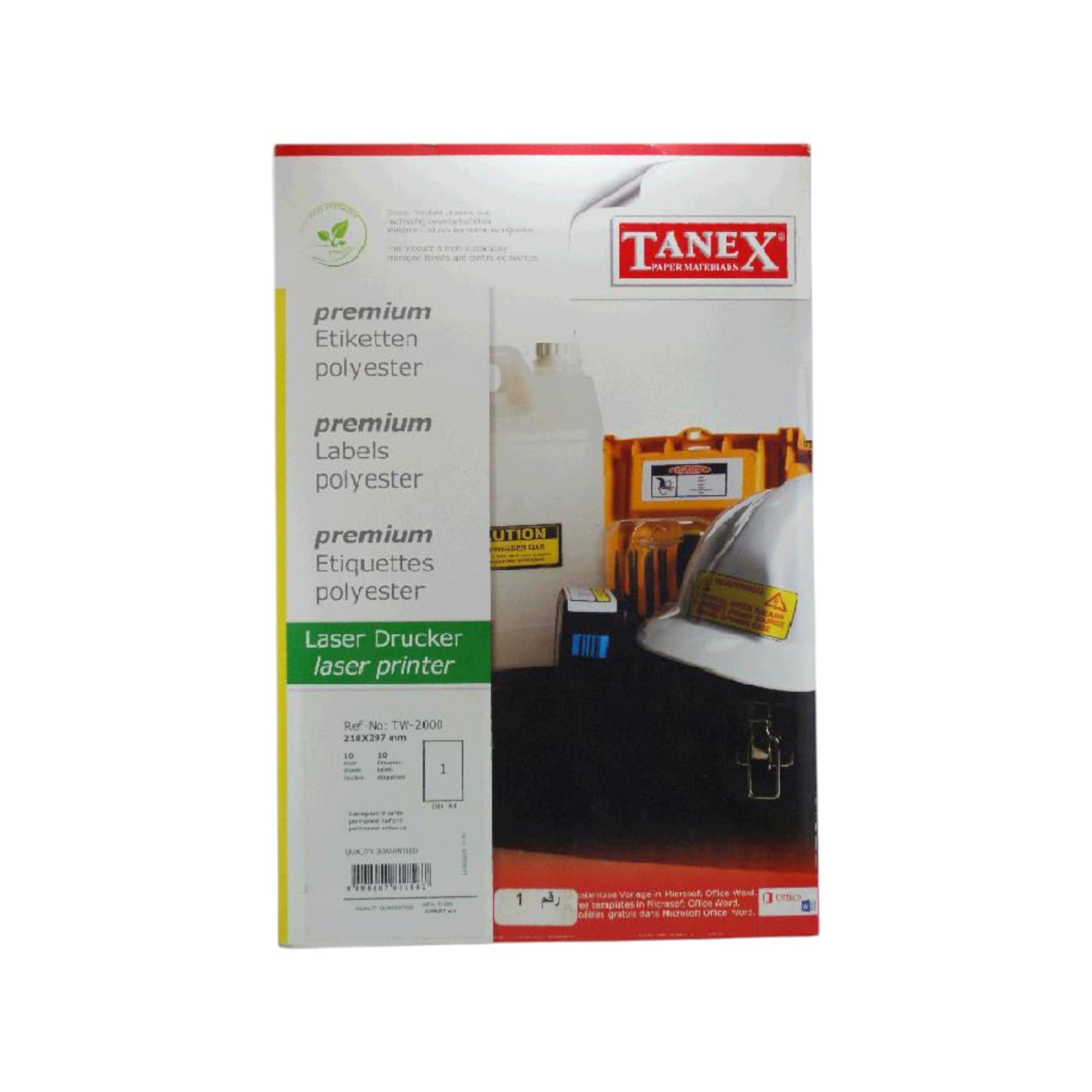 Transparent Computer Sticker 10 Sheets, 210 x 297 mm A4 – Tanex TW-200 TR