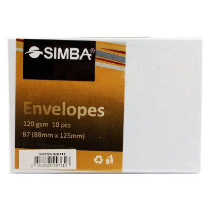 Self-Adhesive White Envelope from Simba, 120g, 8.8*12.5cm,