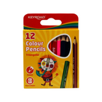 Wooden pencils, 12 colors, short medical triangle keyroad, Model KR971285