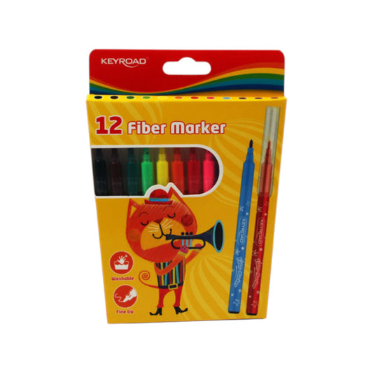 Marker colors, 12 color, washable keyroad Model KR971587