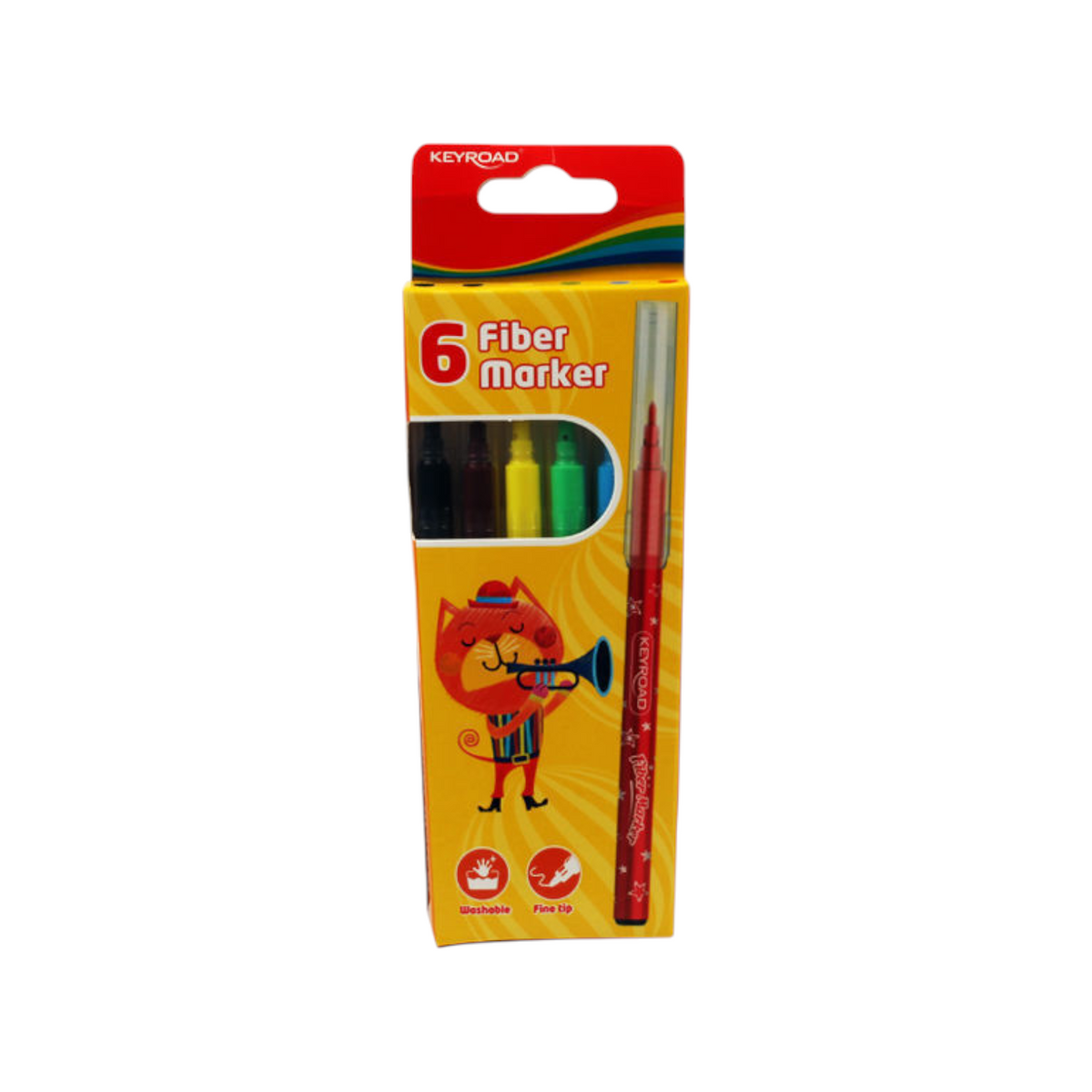 Washable Marker Colors 6 Colors – Keyroad Model KR971588