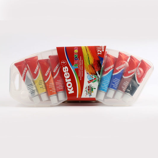 Poster Colors Set - Tempera 12 tubes 12 m Kores