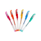 Gel Pen Set 6 Color Glitter - Key Road KR55748