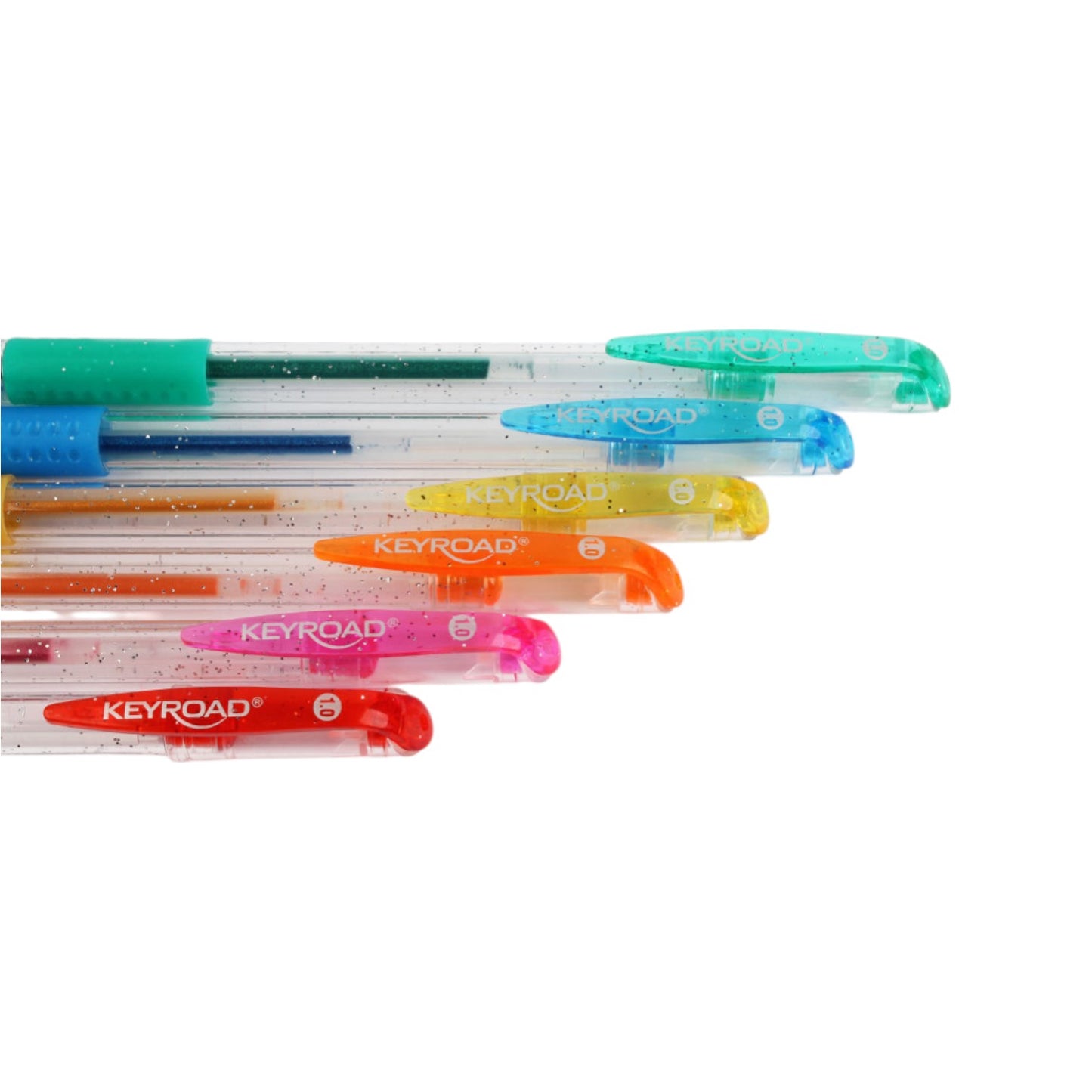 Gel Pen Set 6 Color Glitter - Key Road KR55748