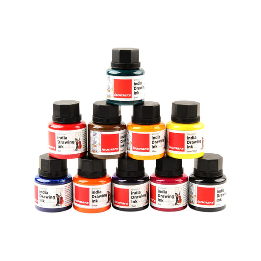 Set ink Water Resistant 10 Color 35ml Isomars