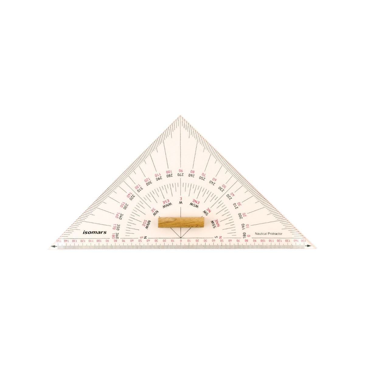Acrylic Triangle with Wooden Handle 30 cm - IsoMars A30 CM