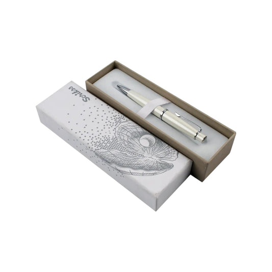Ivory White Ballpoint Pens in a Box - SCRIKSS 74937