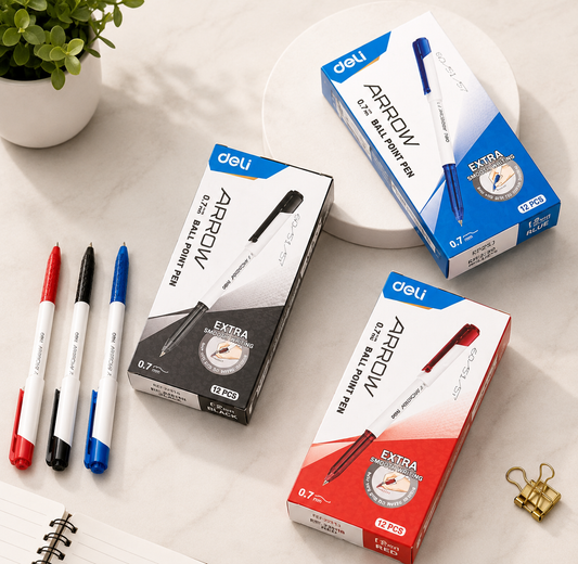 Deli Arrow Ball Point Pen Pack Of 12