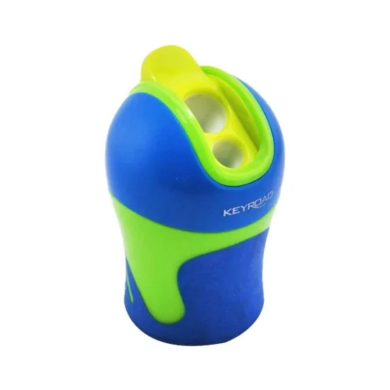 Sharpener Plastic Metal blade 2 hole Barrel Keyroad