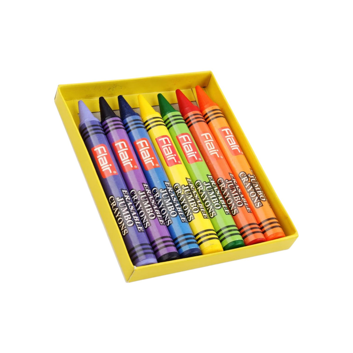Flair Erasable Crayons Colors Pack 7 Colors 130 ml - FA8038