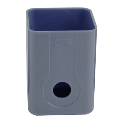 Pen Cup Grey Square Plastic