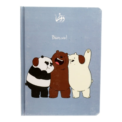 Notebook Hardcover (Bear’s win) Gray (20 * 15) cm