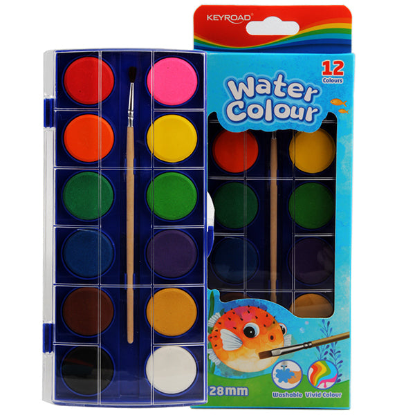 Stone Colors12 Color with Brush in Plastic Box – KeyRoad