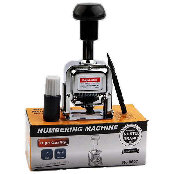 Arabic Numbering Stamp 7 Digits Metal