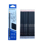 Acmeliae HB Black Pencils With Eraser